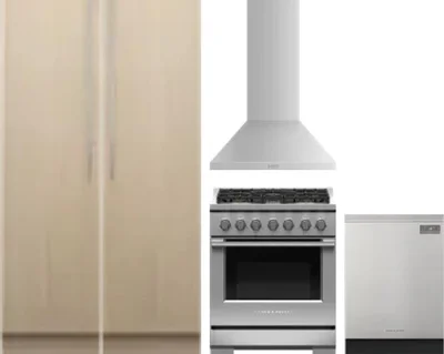 5 Piece Package Includes Refrigerator, Freezer, Range, Hood And Dishwasher
